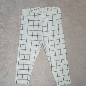 H&M Checkered Leggings Ivory 12m